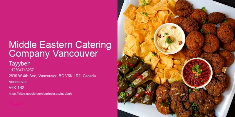 Affordable Buffet Catering Middle Eastern Catering Company Vancouver