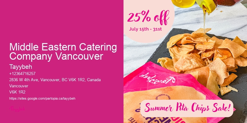 Middle Eastern Catering Company Vancouver Halal Catering Company