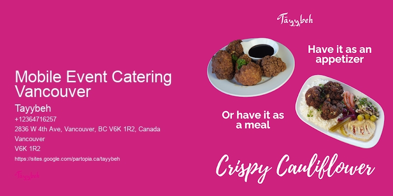Middle Eastern Catering for Events Mobile Event Catering Vancouver