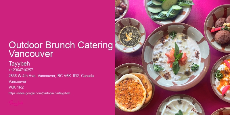 Outdoor Brunch Catering Vancouver Holiday Catering