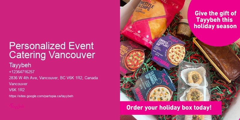 Personalized Event Catering Vancouver
