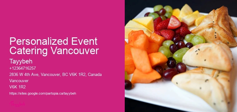 Small Wedding Catering Personalized Event Catering Vancouver