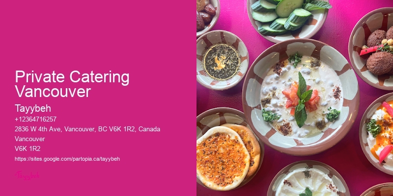 Full-Service Corporate Catering Private Catering Vancouver