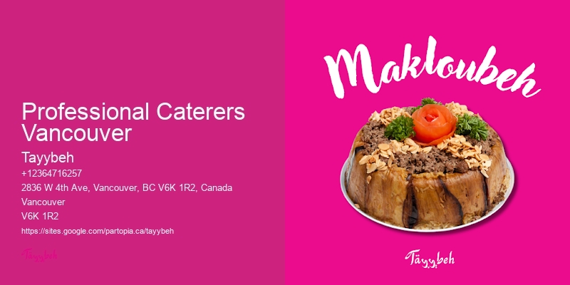 Seasonal Lunch Catering Professional Caterers Vancouver