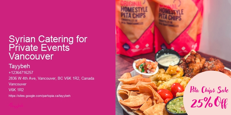 Affordable Brunch Catering Syrian Catering for Private Events Vancouver