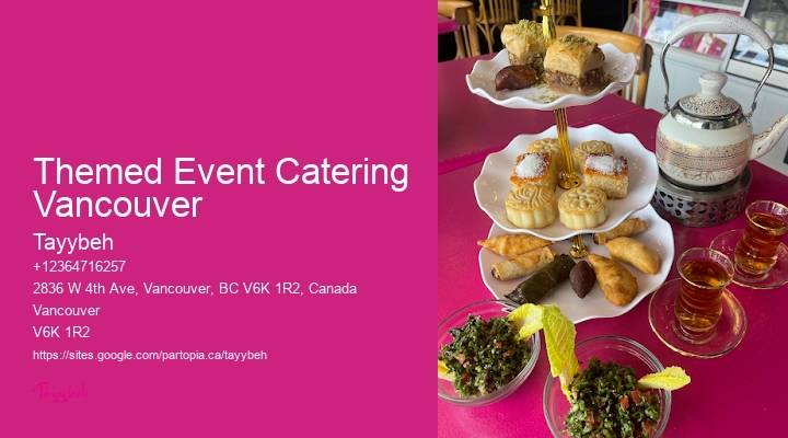 Gourmet Corporate Catering Themed Event Catering Vancouver