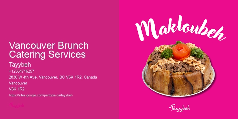 Catering Services Near Me Vancouver Brunch Catering Services
