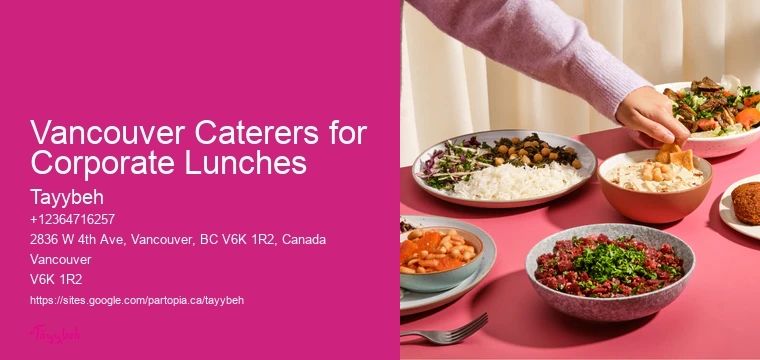Lunch Boxes For Offices Vancouver Caterers for Corporate Lunches