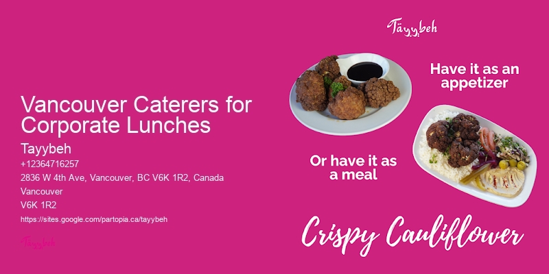 Event Catering Packages Vancouver Caterers for Corporate Lunches