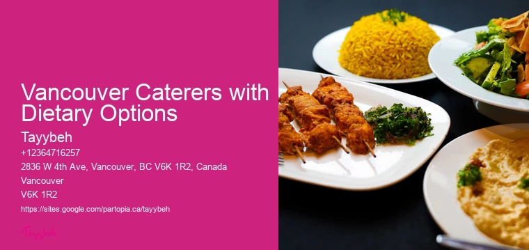 Event Lunch Catering Companies Vancouver Caterers with Dietary Options
