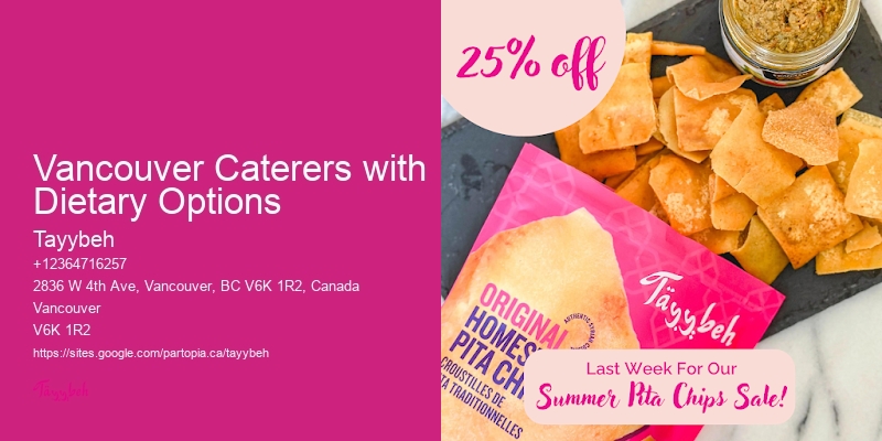 Vegan Brunch Catering Vancouver Caterers with Dietary Options