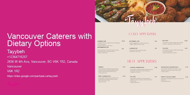 Catering For Team Lunches Vancouver Caterers with Dietary Options