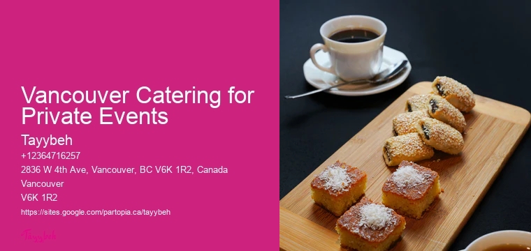 Vancouver Catering for Private Events Gourmet Catering For Parties