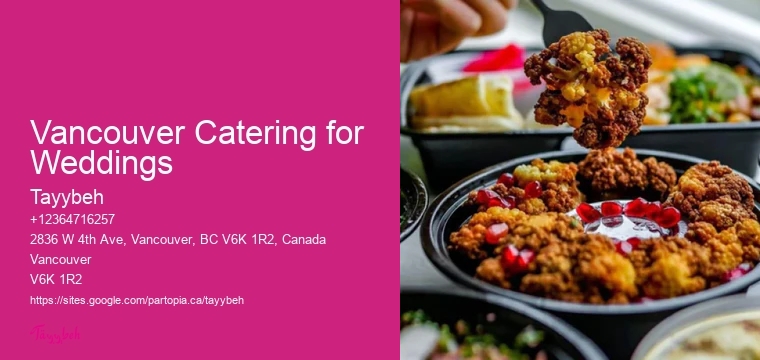 Vancouver Catering for Weddings Wedding Buffet Catering