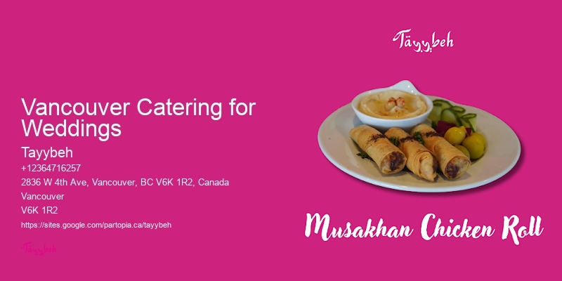Vancouver Catering for Weddings Corporate Catering