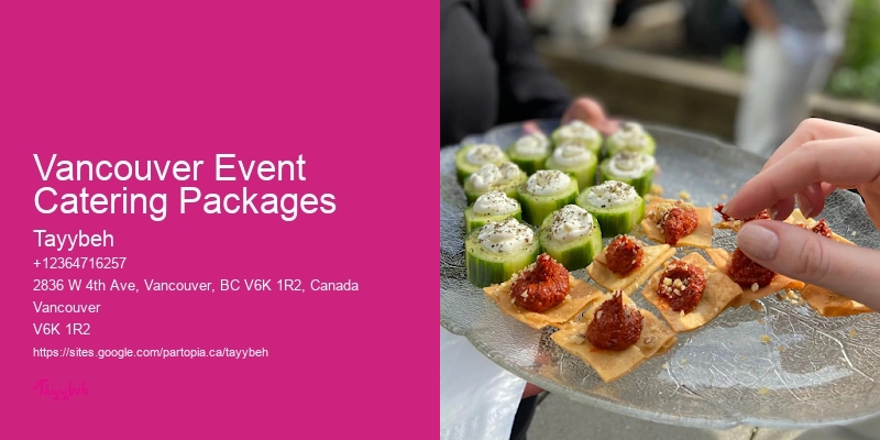 Vancouver Event Catering Packages