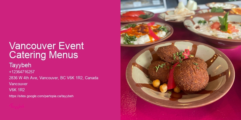 Last-Minute Lunch Catering Vancouver Event Catering Menus