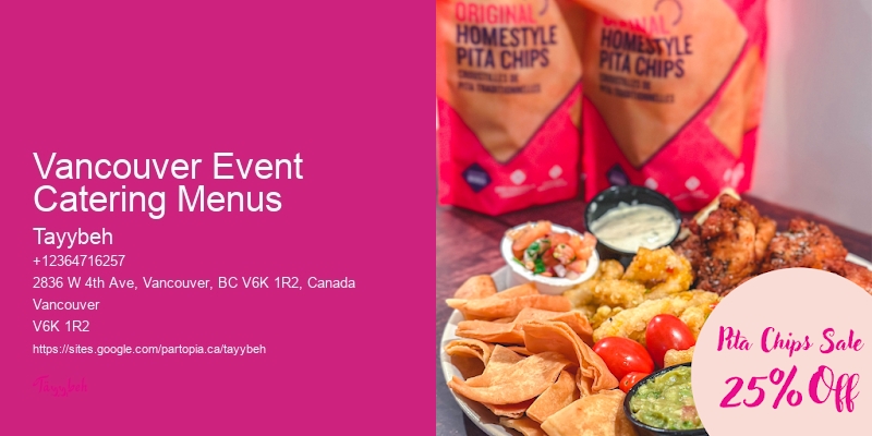 Community-Focused Catering Vancouver Event Catering Menus