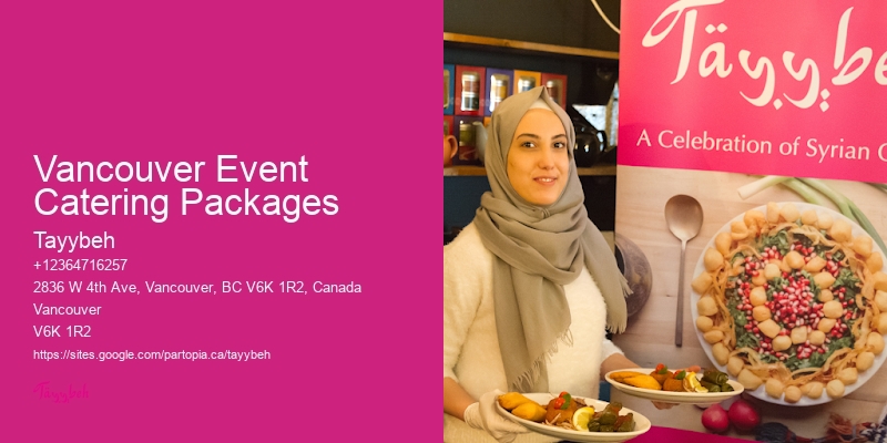 Vancouver Event Catering Packages Catering for Cultural Events