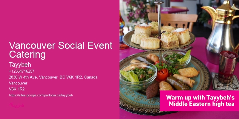 Pastry Catering Vancouver Social Event Catering