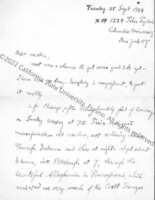 Page 1, Letter to his Mother, September 1934