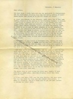 Page 1, Letter to his Mother, December 1935