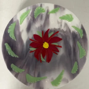 Petal Whirl Tray - Fused Glass