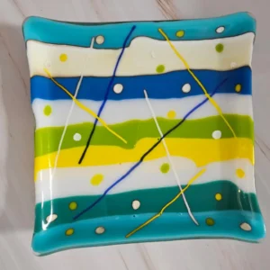 Joyful Stripes - Fused Glass