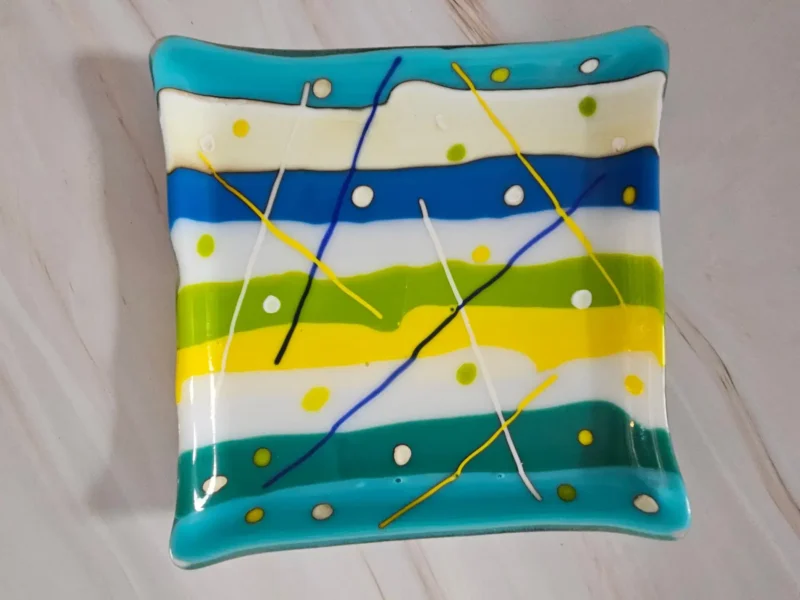 Joyful Stripes - Fused Glass