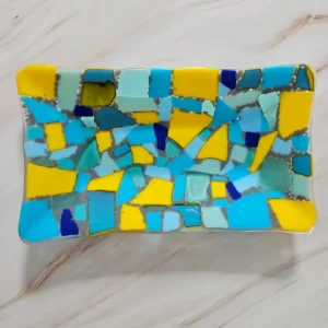 Sunny Sea Breeze - Fused Glass