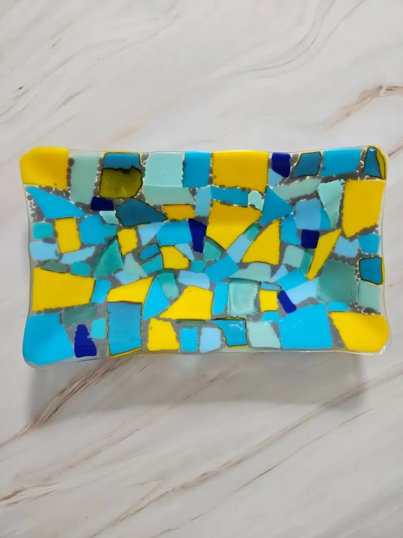 Sunny Sea Breeze - Fused Glass