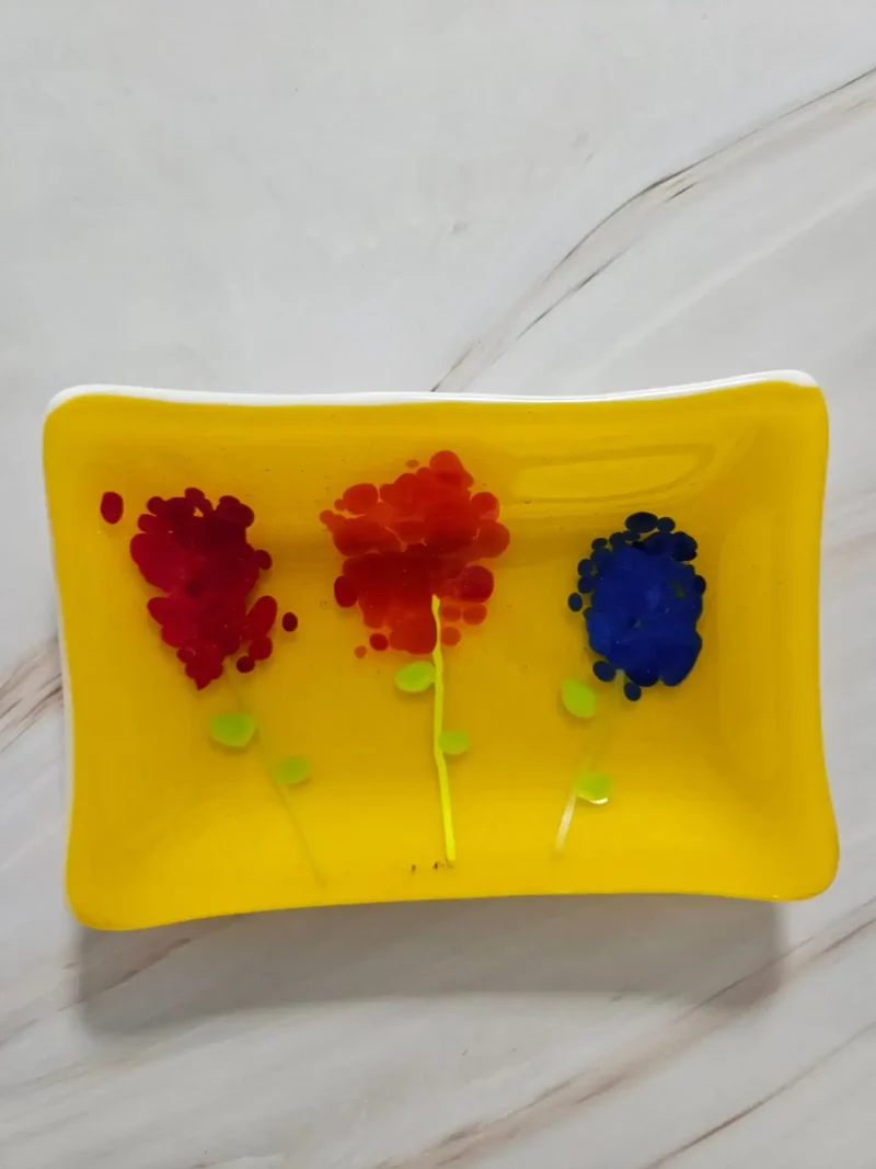 Vivid Blossoms - Fused Glass