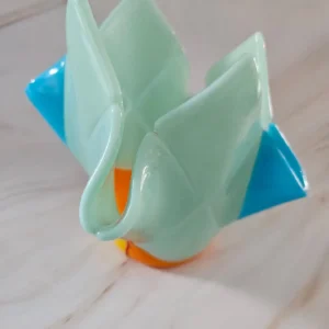 Aquamarine Pinwheel - Fused Glass