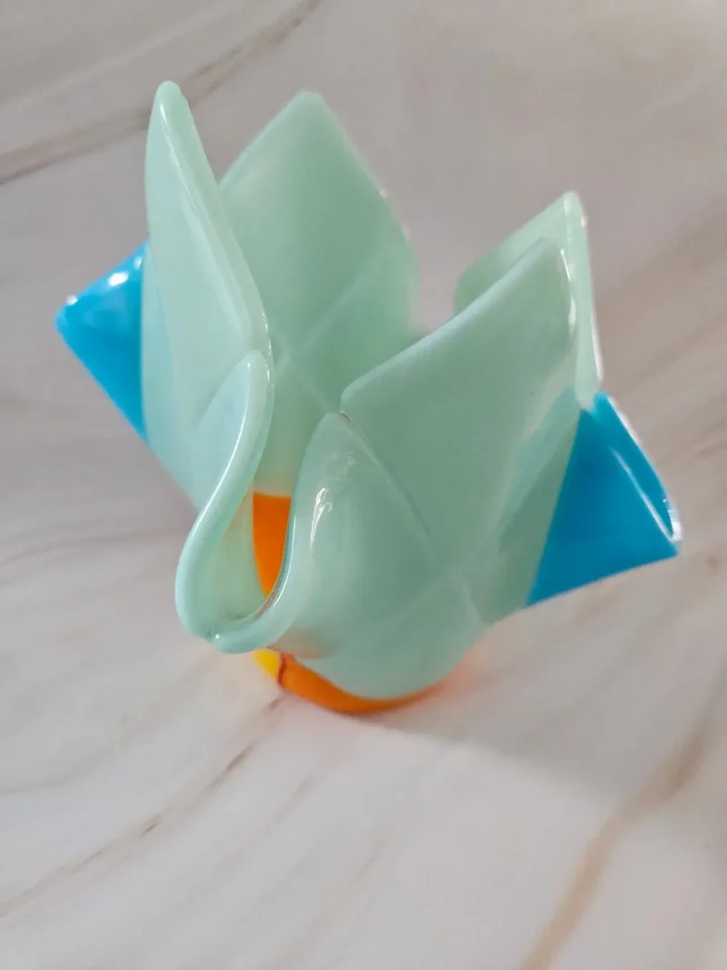 Aquamarine Pinwheel - Fused Glass