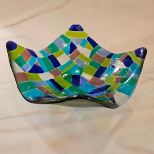 Patchy Seas - Fused Glass