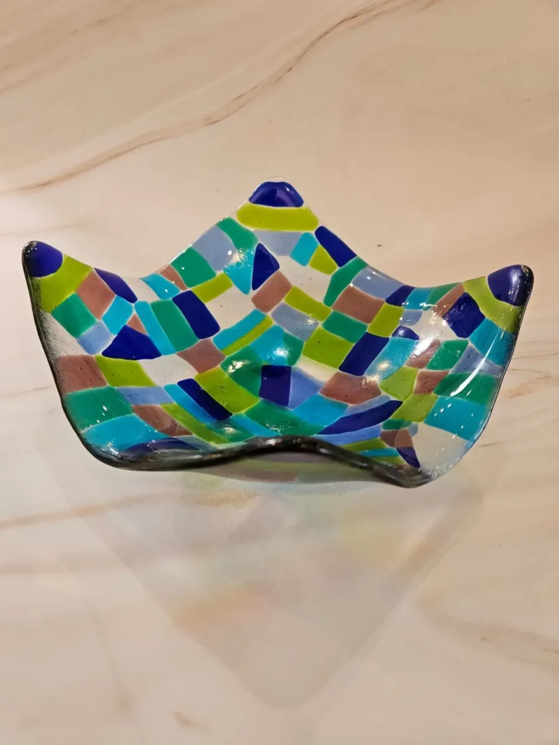 Patchy Seas - Fused Glass