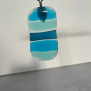 Bands of Blue - Fused Glass