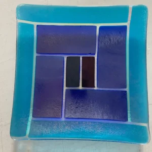 Sapphire Mosaic - Fused Glass