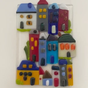 Village Mosaic - Fused Glass