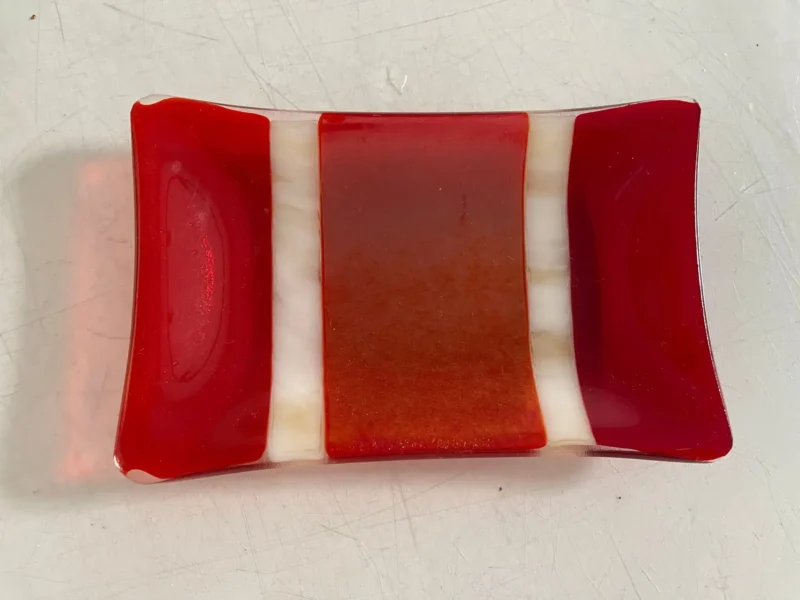 Scarlet Current - Fused Glass