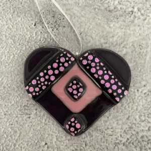 Sparkle Heart - Fused Glass