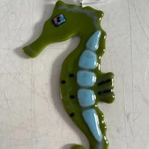 Sky Reflections Seahorse - Fused Glass