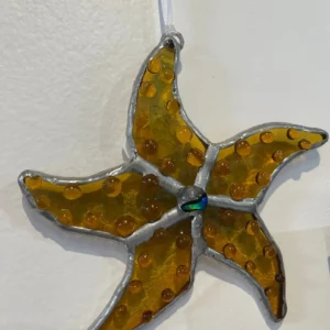 Golden Autumn Star - Stained Glass