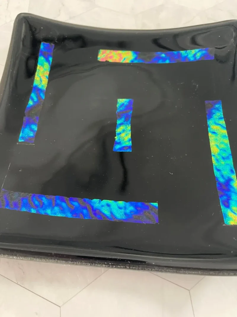 Neon Nightscape - Fused Glass