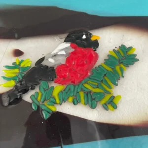 Feathered Friend - Fused Glass