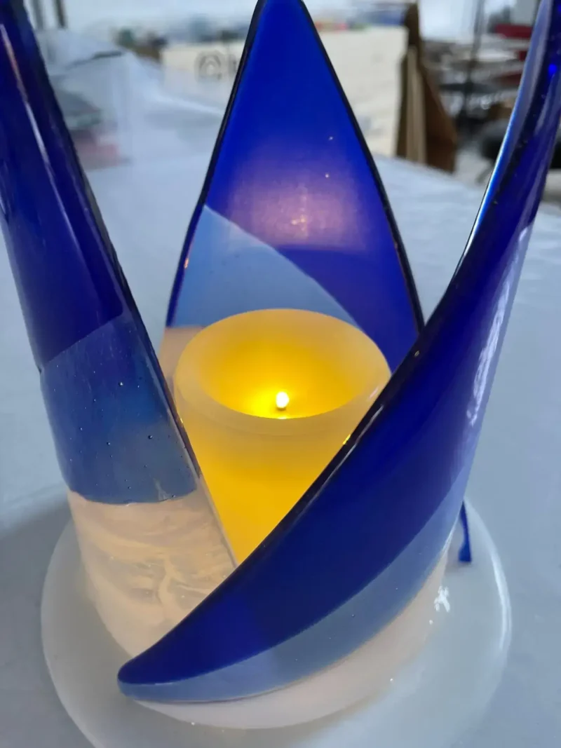 Cathedral Flame - Fused Glass