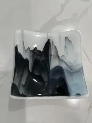Stone and Sky - Fused Glass