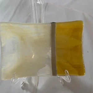 Golden Divide - Fused Glass