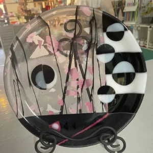Monochrome Melody - Fused Glass
