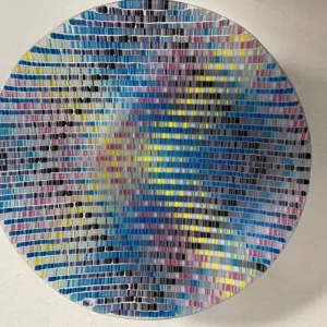 Pixelated Prism - Fused Glass